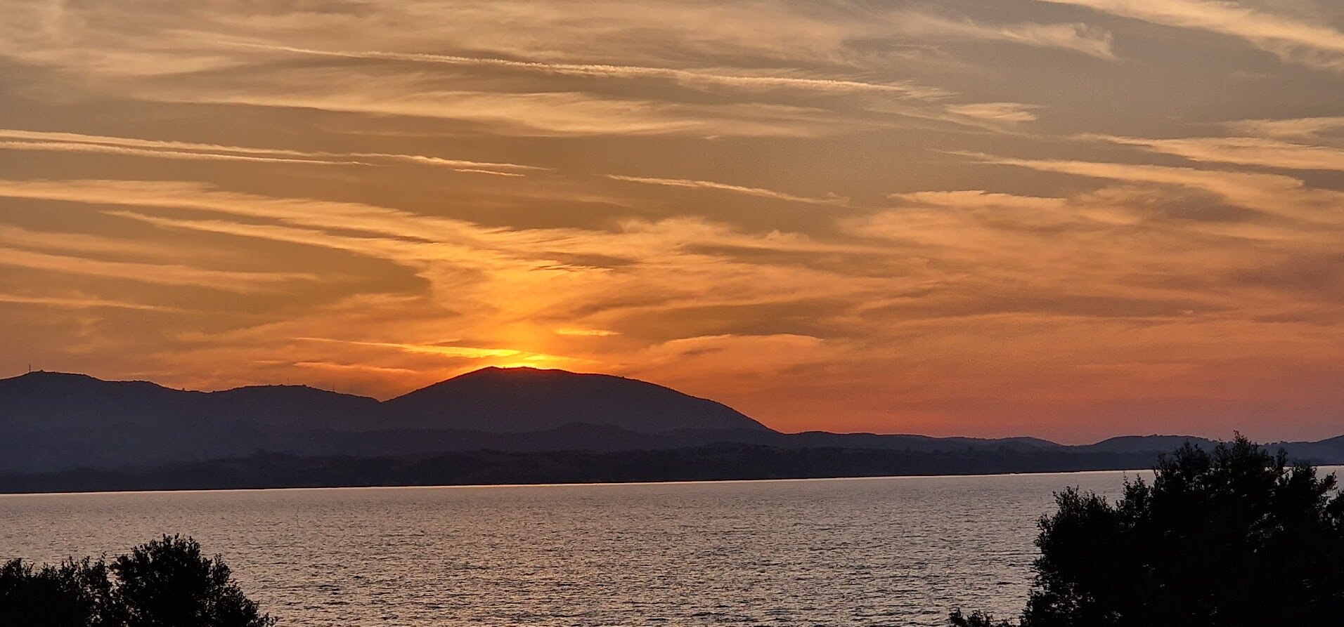 Golden sunset over the Ambracian Gulf